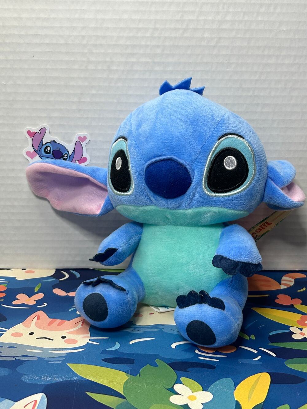 Disney Lilo & Stitch Blue Alien Plush Stuffed Animal Toy w/ Suction Cup